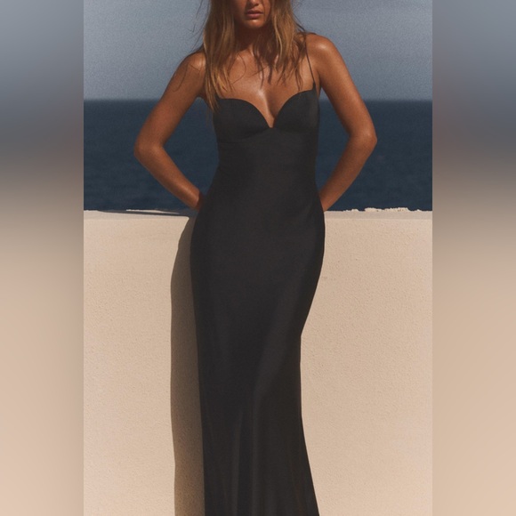 Zara Dresses & Skirts - Nwt- Zara- long satin effect dress- M